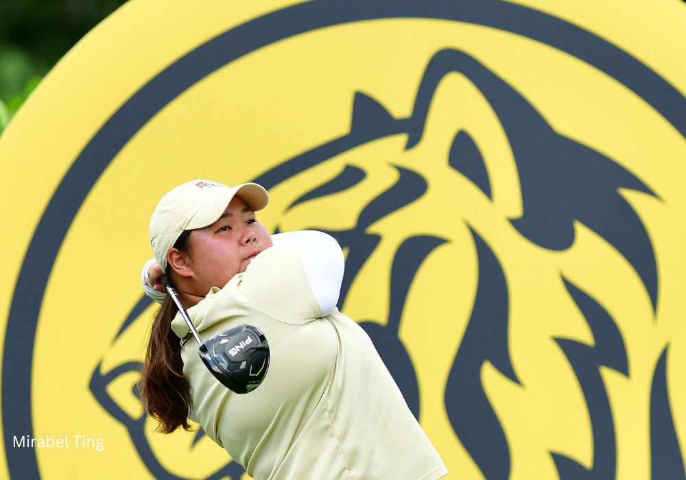 Malaysian amateur Mirabel Ting cards low 64 to enter top ten at Maybank Championship, three-way tie at the top with one round to go