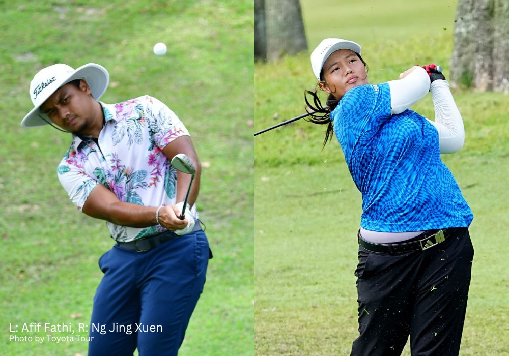 Afif Fathi and Ng Jing Xuen takes round one lead with 66s at Yaris Cup