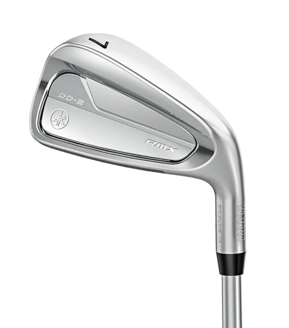 Yamaha RMX VD-2 forged iron club head close-up on a white background