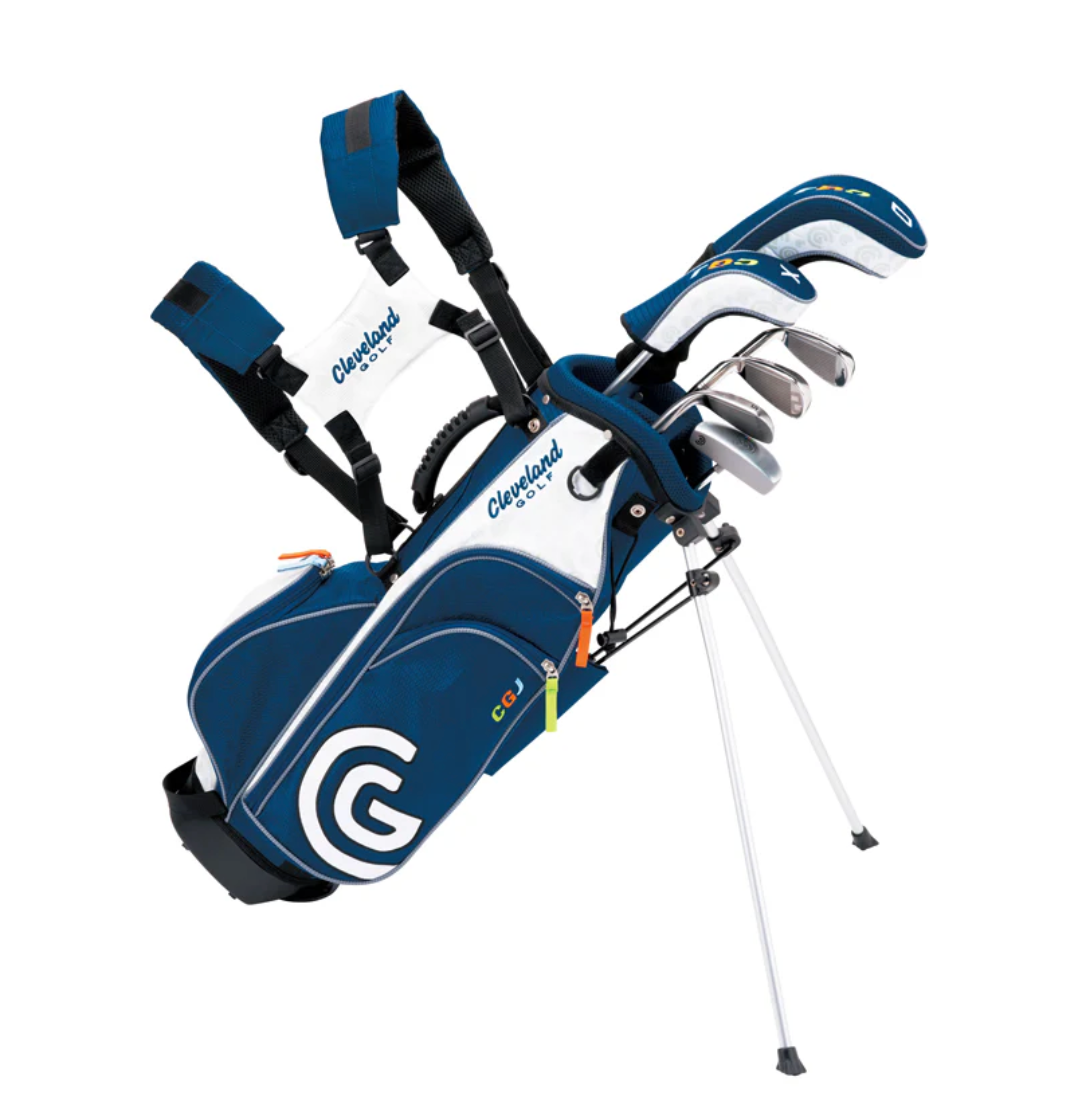 Cleveland Golf CGJ junior complete club package set with blue stand bag