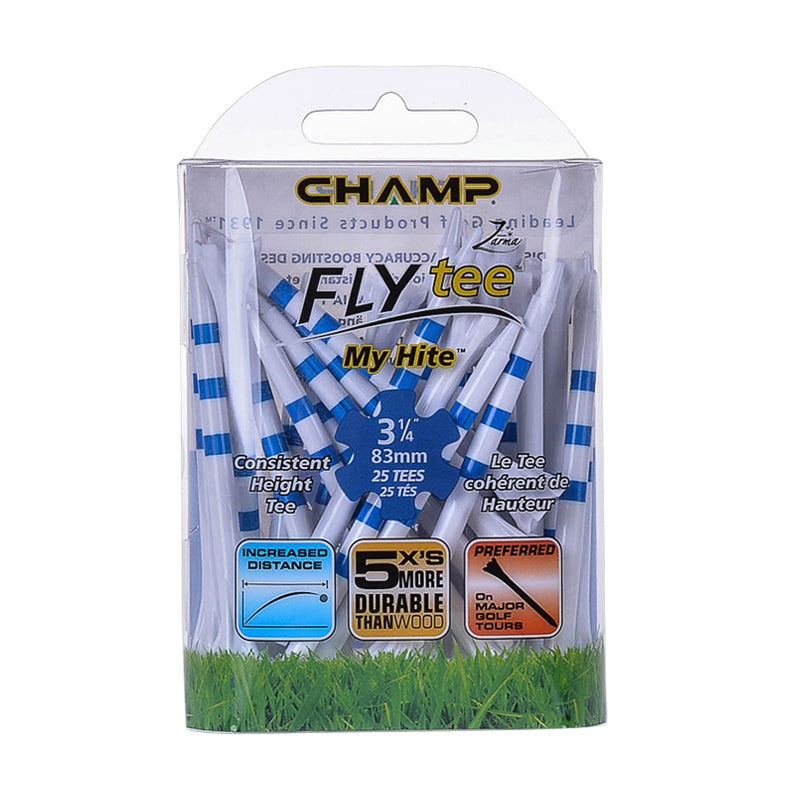 CHAMP 3 1/4 Inch Fly Tee My Hite - 25Pcs