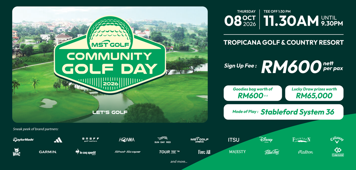 MST Golf Community Golf Day 2026 at Tropicana Golf & Country Resort on 8 October 2026.