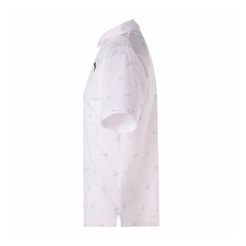PUMA Flag Printed Seersucker Men's Polo (Pearl Pink)