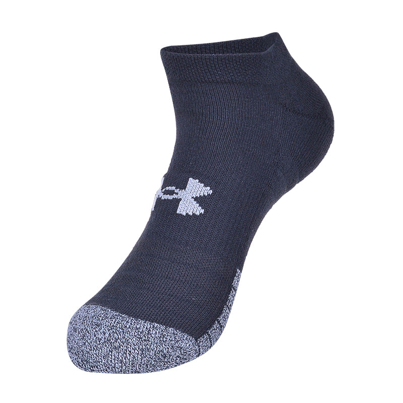 UNDER ARMOUR HeatGear 3-Pack Low Socks (Black)
