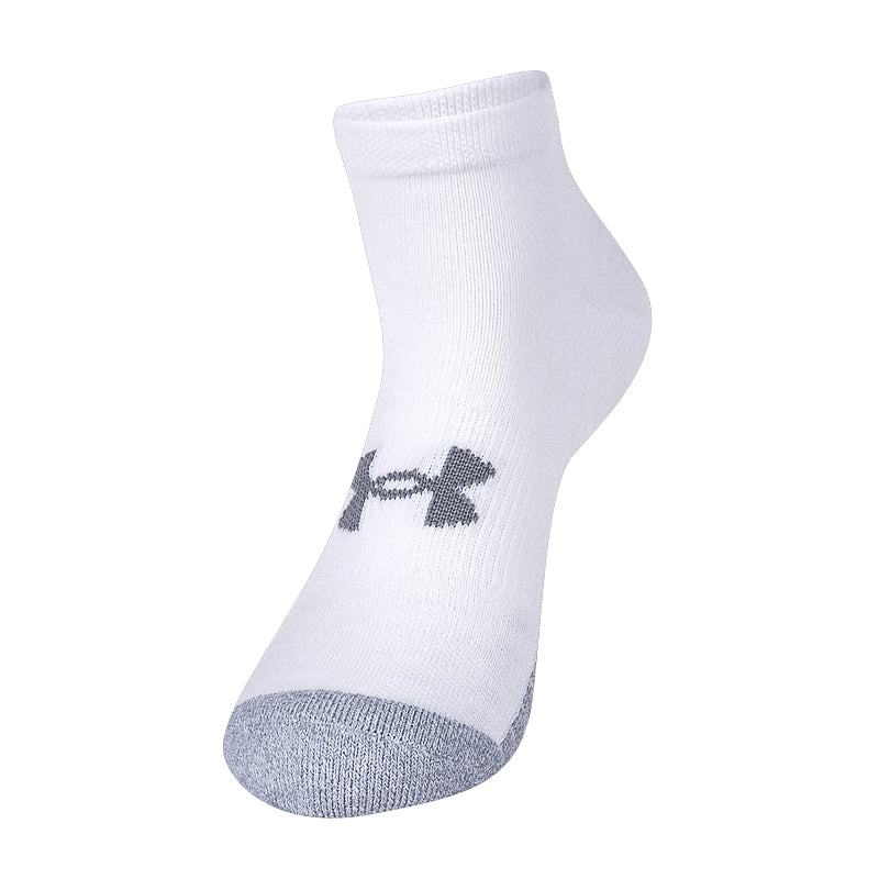 UNDER ARMOUR Heatgear 3-Pack Men's Socks (White/Steel)
