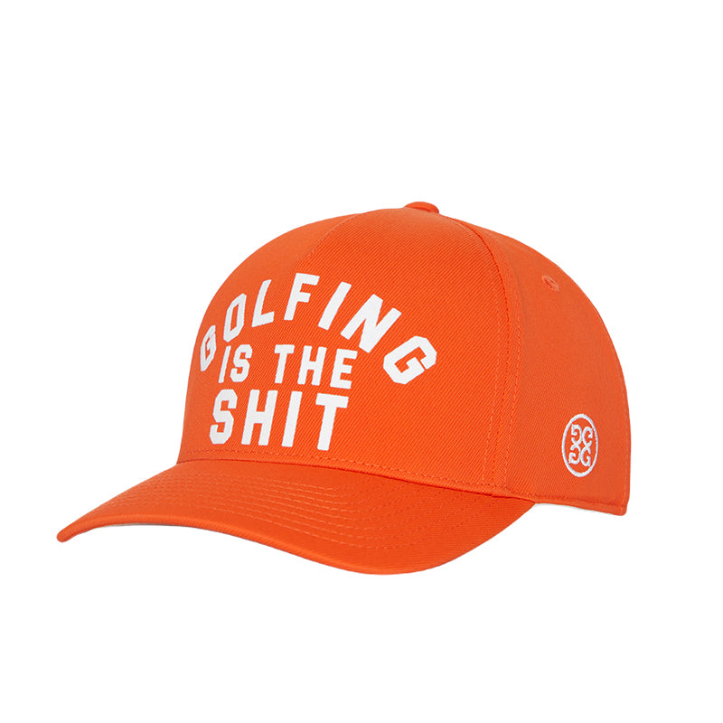 GFORE Golfing Is Snapback Men's Cap (Orange)