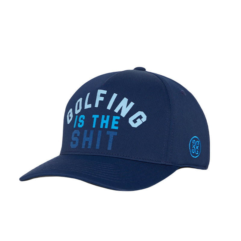 GFORE Golfing Is Snapback Men's Cap (Blue)
