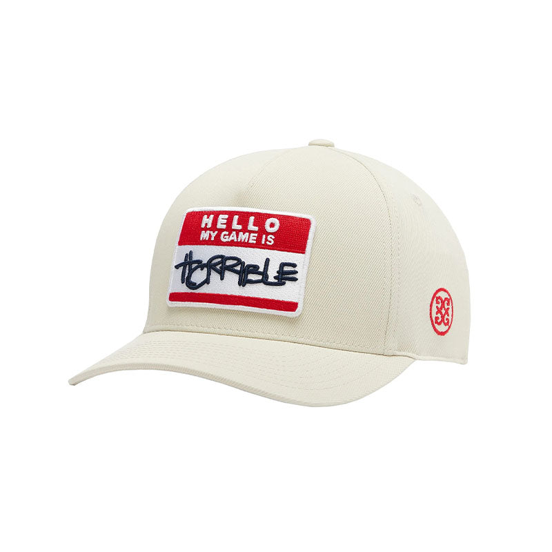 GFORE Hello Stretch Twill Snapback Men's Cap (Stone)