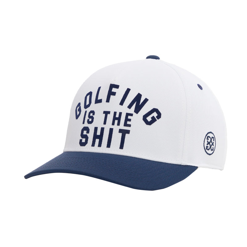 GFORE Golf Stretch Twill Snapback Men's Cap (Snow)