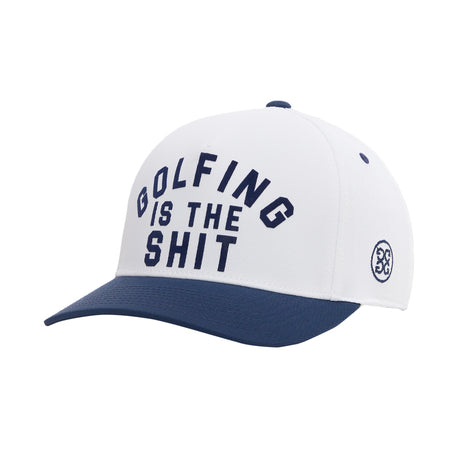 GFORE Golf Stretch Twill Snapback Men's Cap (Snow)