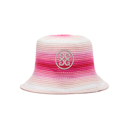 GFORE Circle G's Ombre Crochet Women's Bucket Hat (Day Glow Pink)