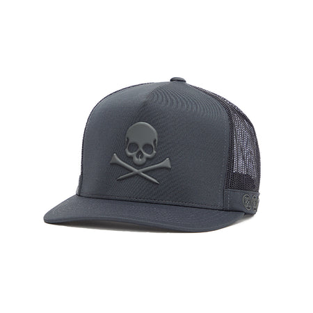 GFORE Monochrome Skull & Tees Trucker Men's Cap (Charcoal)