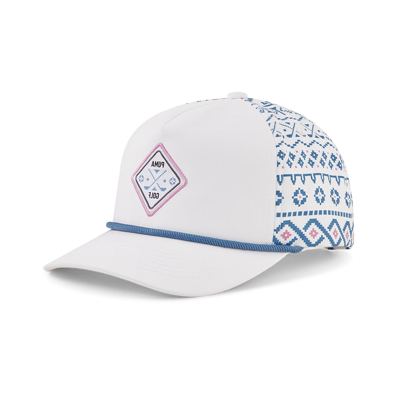 PUMA Fairisle 5 Panel Tech Men's Cap (White)