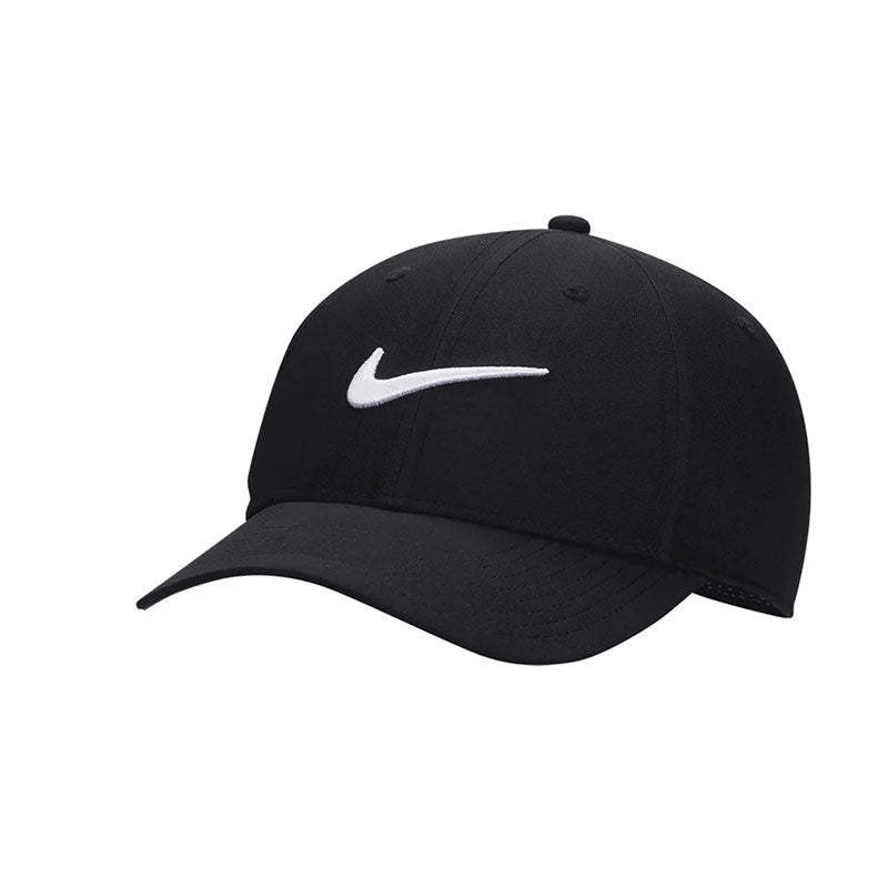 NIKE Dri-FIT Club Structured Swoosh Unisex Cap (Black/White)