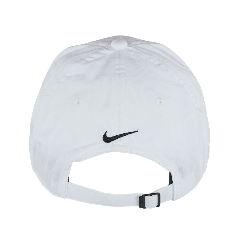 NIKE Dri-FIT Club Structured Swoosh Unisex Cap (White/Black)