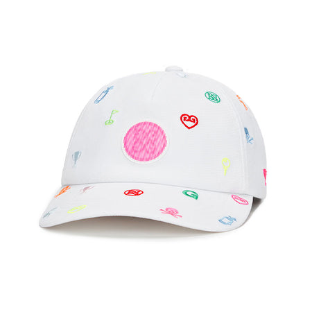 GFORE Icon Stretch Twill Women's Snapback Cap (Snow)