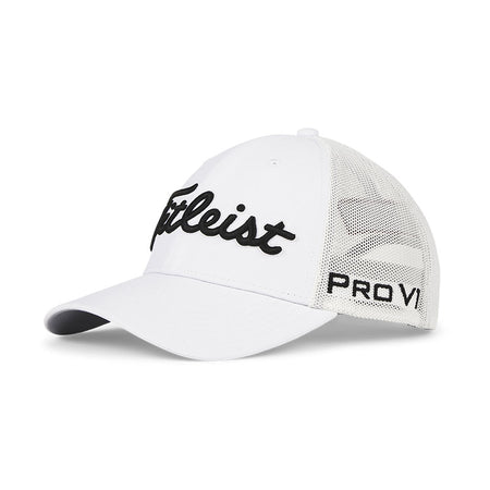 TITLEIST Tour Performance Mesh Men's Cap (White/Black)