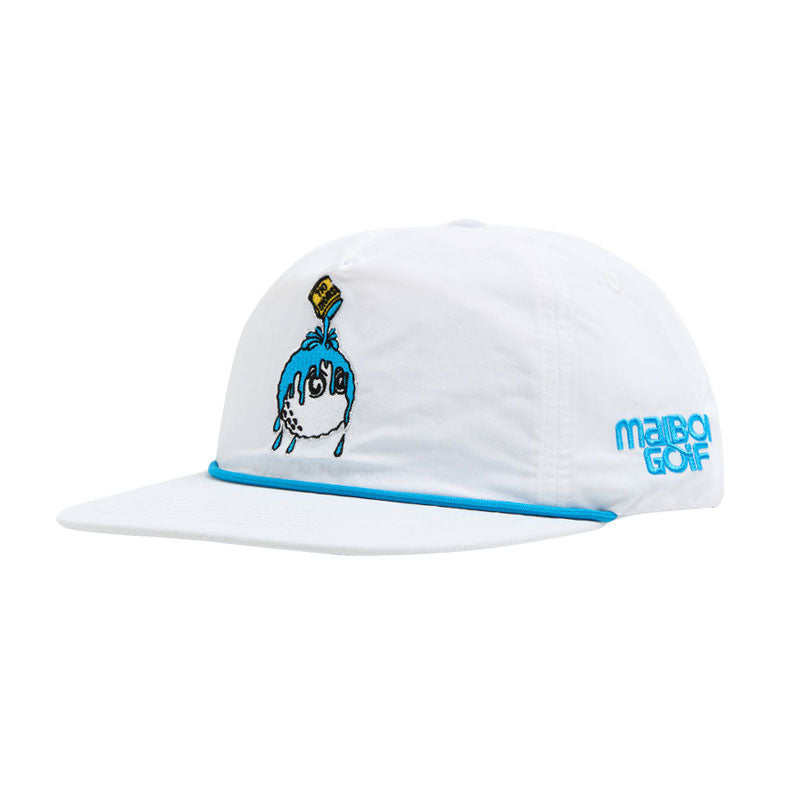 MALBON GOLF Swing Oil Men's Cap (White)