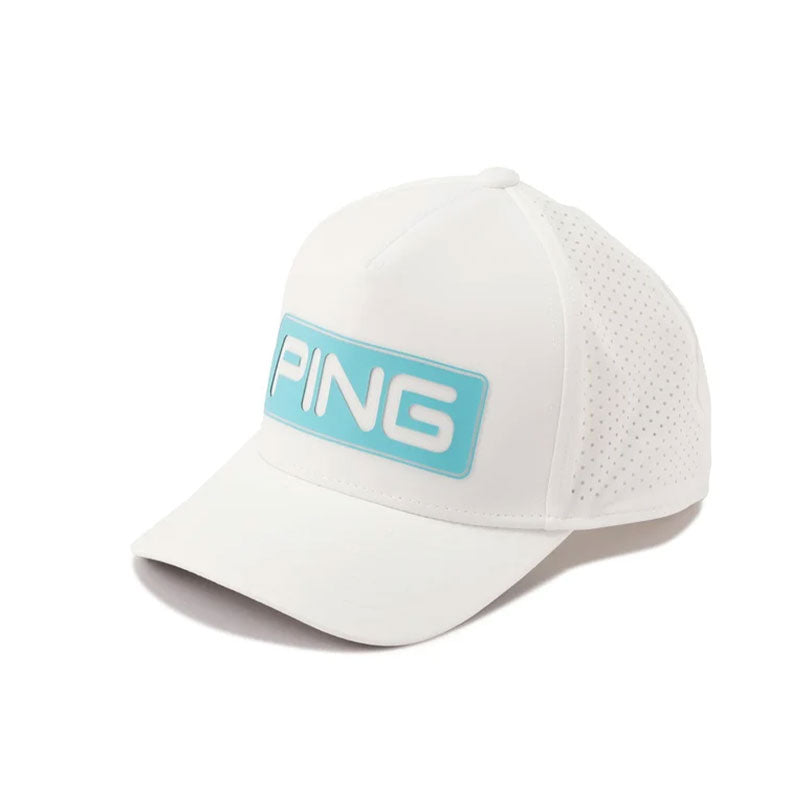 PING Tour Men's Cap (White/Turquoise)