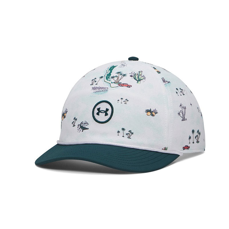 UNDER ARMOUR Drive Mid Nylon Men's Cap (White/Arden Green)