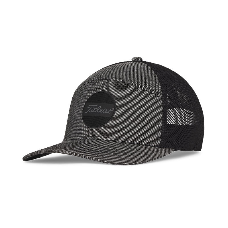 TITLEIST Granite Boardwalk Split Mesh Men's Cap (Black/Grey)