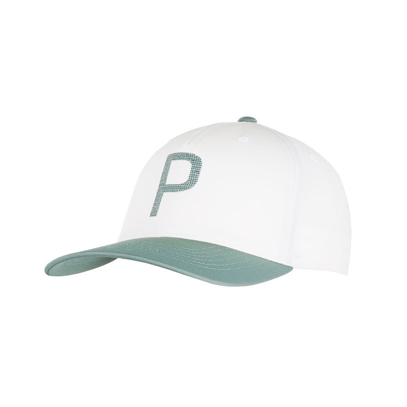 PUMA Crafted P Men's Cap (White/Eucalyptus)