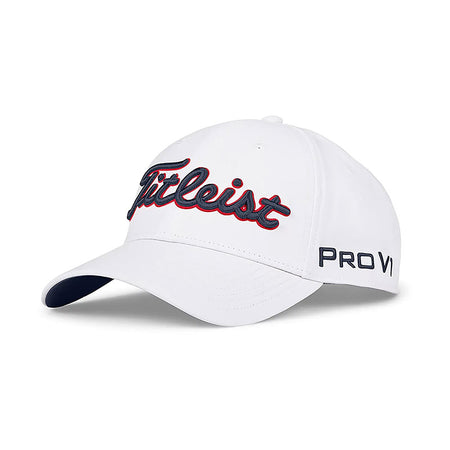 TITLEIST Tour Performance Men's Cap (White/Navy/Red)