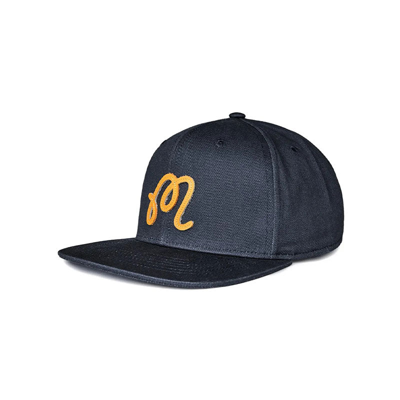 MALBON GOLF M Script Men's Snapback Cap (Blueberry)