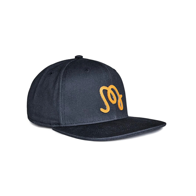 MALBON GOLF M Script Men's Snapback Cap (Blueberry)