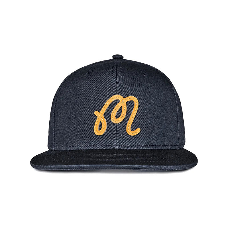 MALBON GOLF M Script Men's Snapback Cap (Blueberry)