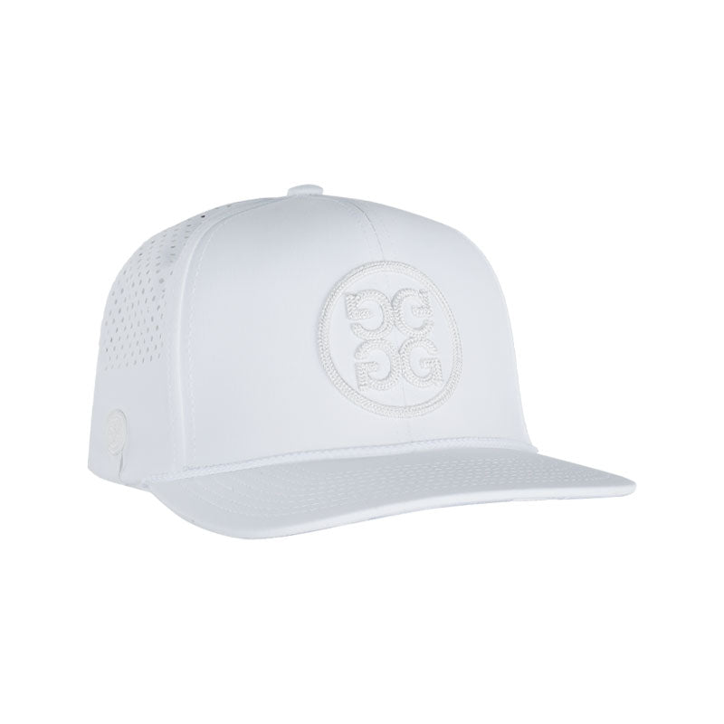 GFORE Circle G's Perforated Delta Men's Cap (Snow)