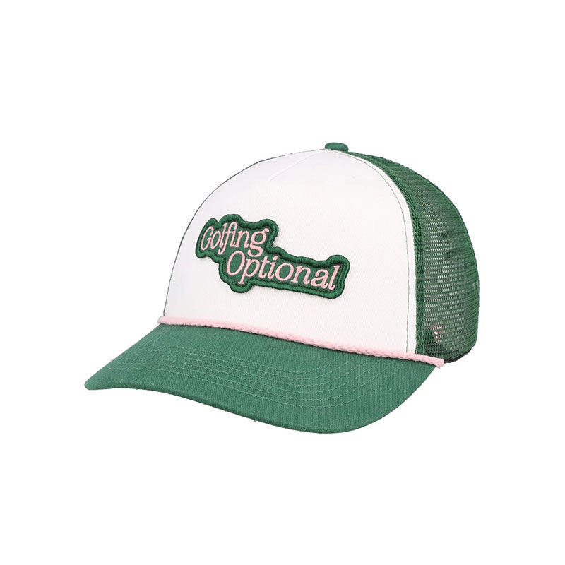 FORE ALL Golfing Optional Women's Cap (White/Green)