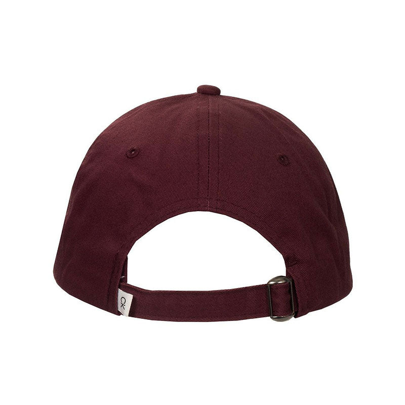 CALVIN KLEIN Cotton Twill Men's Baseball Cap (Maroon)