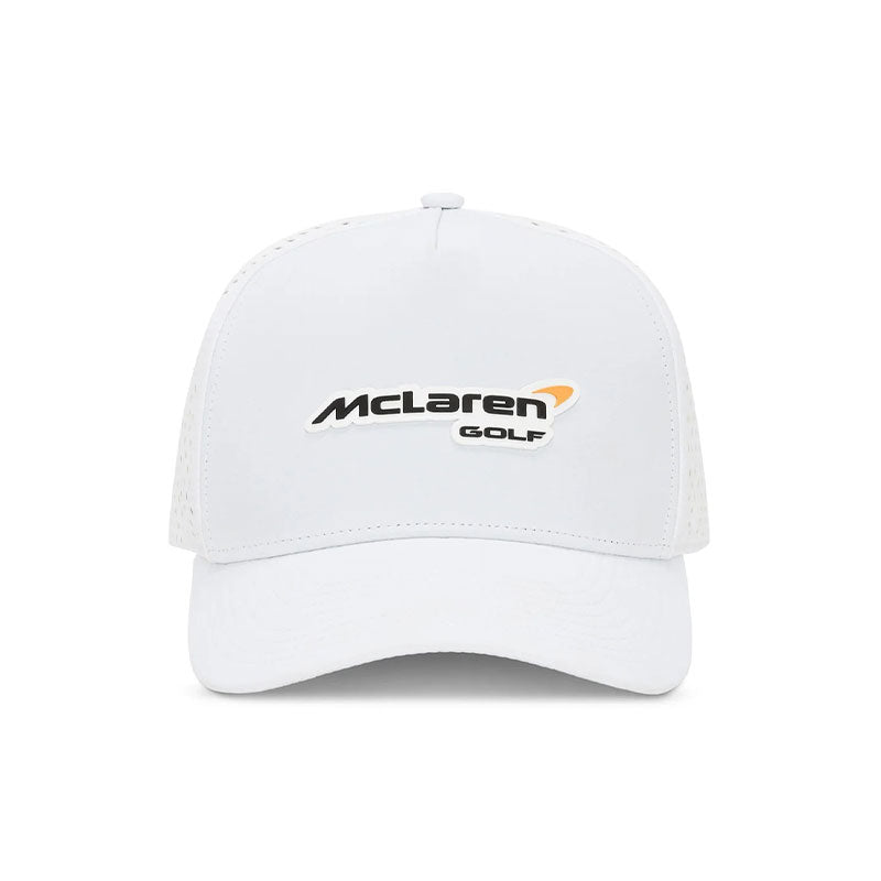 MCLAREN GOLF Velocity High-Crown Unisex Performance Cap (White/White)