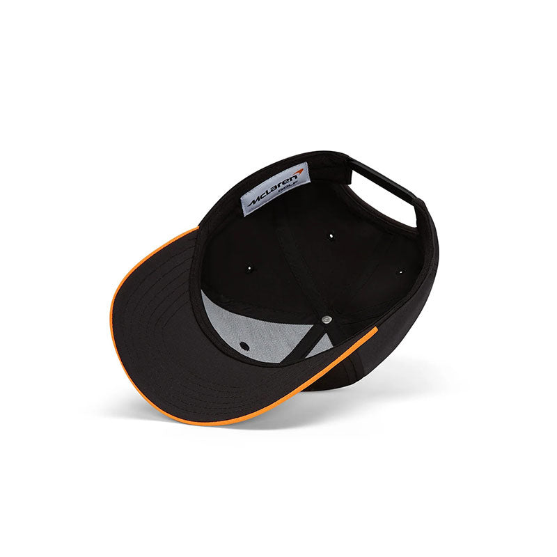 MCLAREN GOLF Apex Mid-Crown Unisex Performance Cap (Black/Orange)
