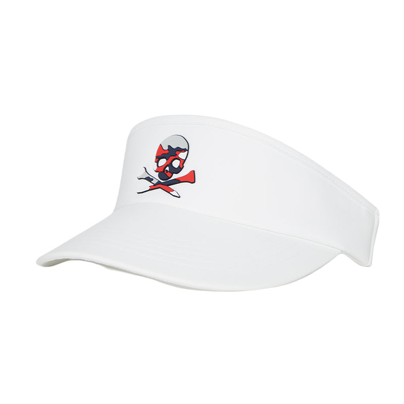 GFORE Camo Skull Men's Visor (White)