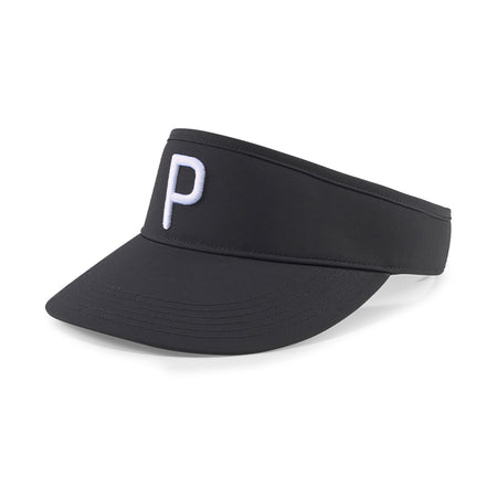 PUMA Men's Adjustable P Visor (Black)