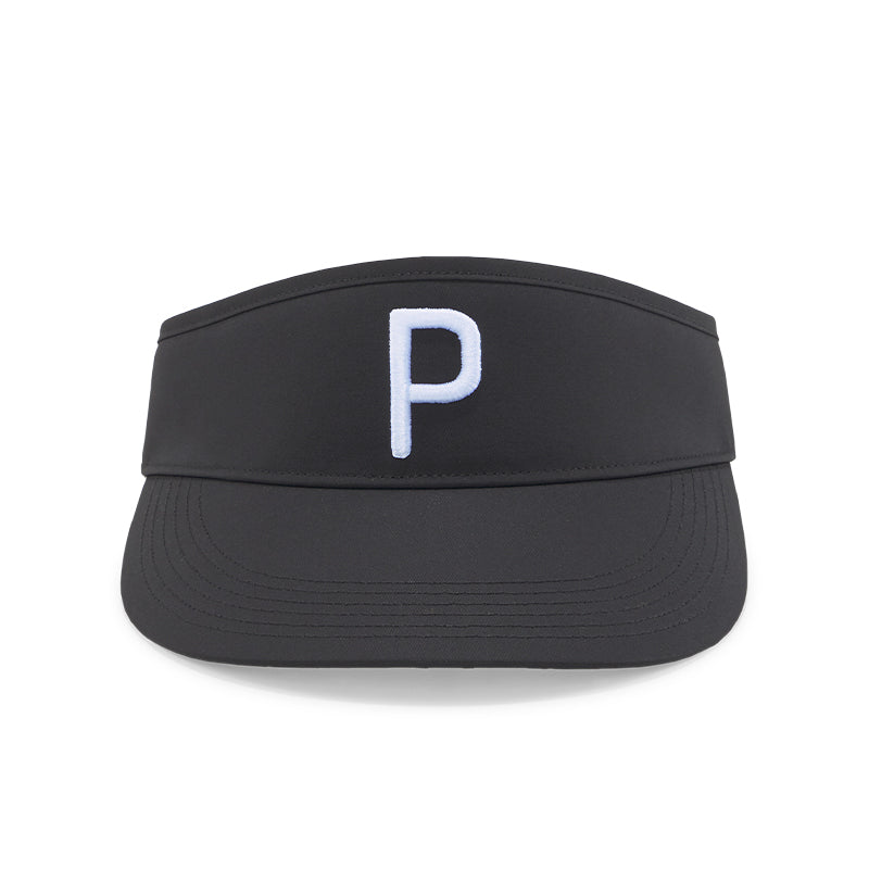 PUMA Men's Adjustable P Visor (Black)