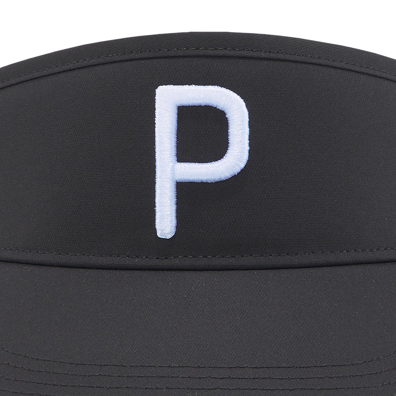 PUMA Men's Adjustable P Visor (Black)
