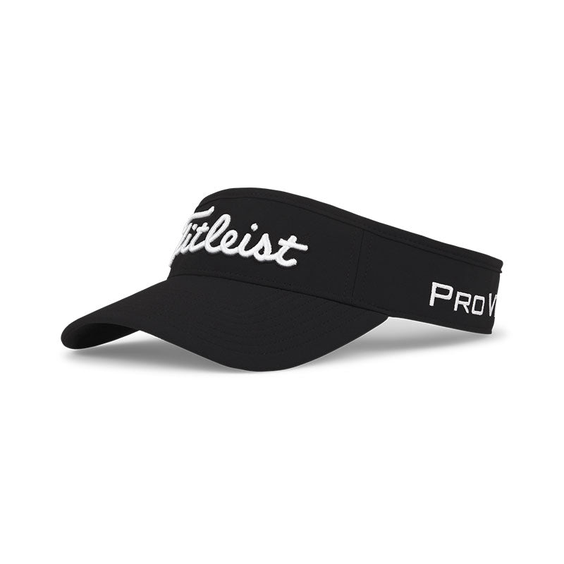 TITLEIST Tour Performance Men's Visor (Black/White)