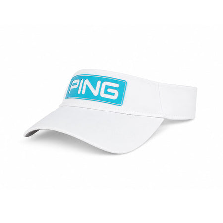 PING Men's Tour Visor (White/Turquoise)