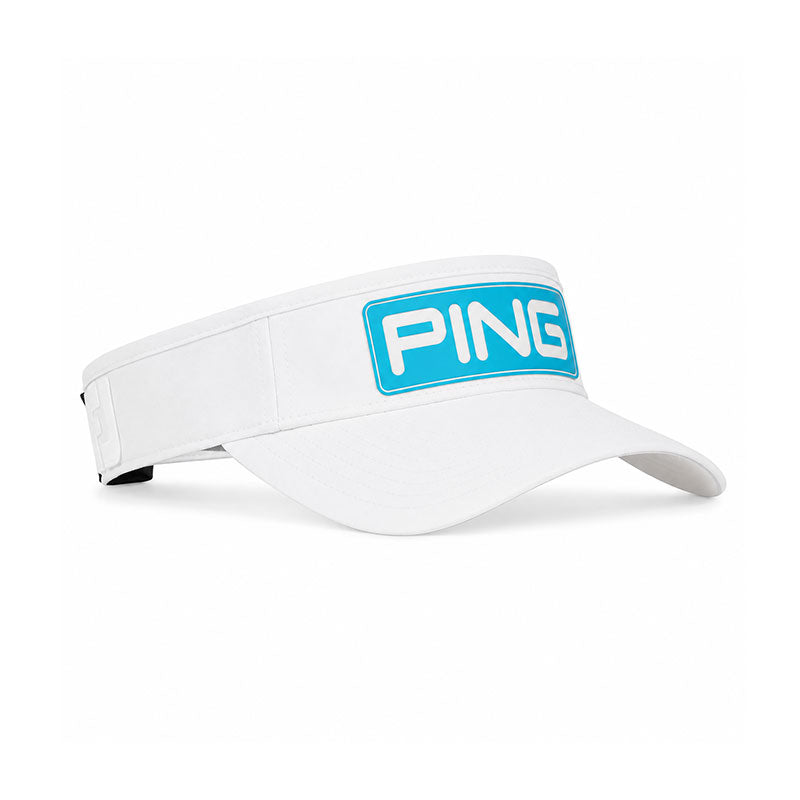 PING Men's Tour Visor (White/Turquoise)