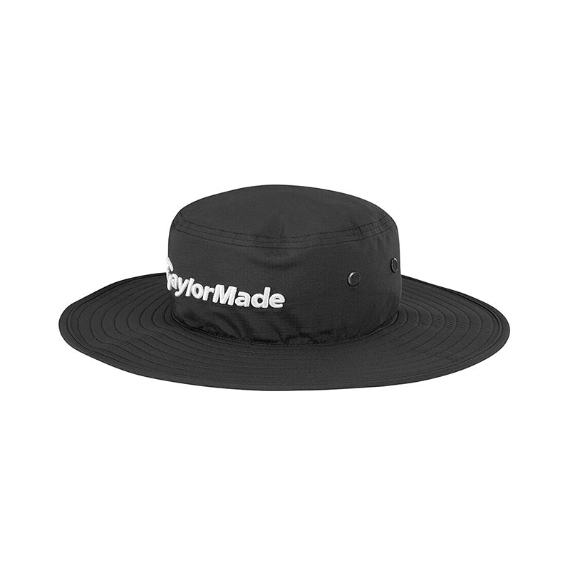 TAYLORMADE Metal Eyelit Printed Pattern Men's Bucket Hat (Black)
