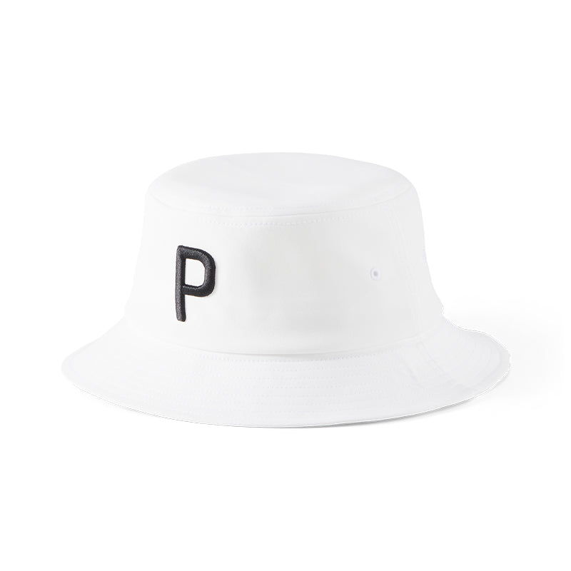 PUMA P Men's Bucket Hat (White)