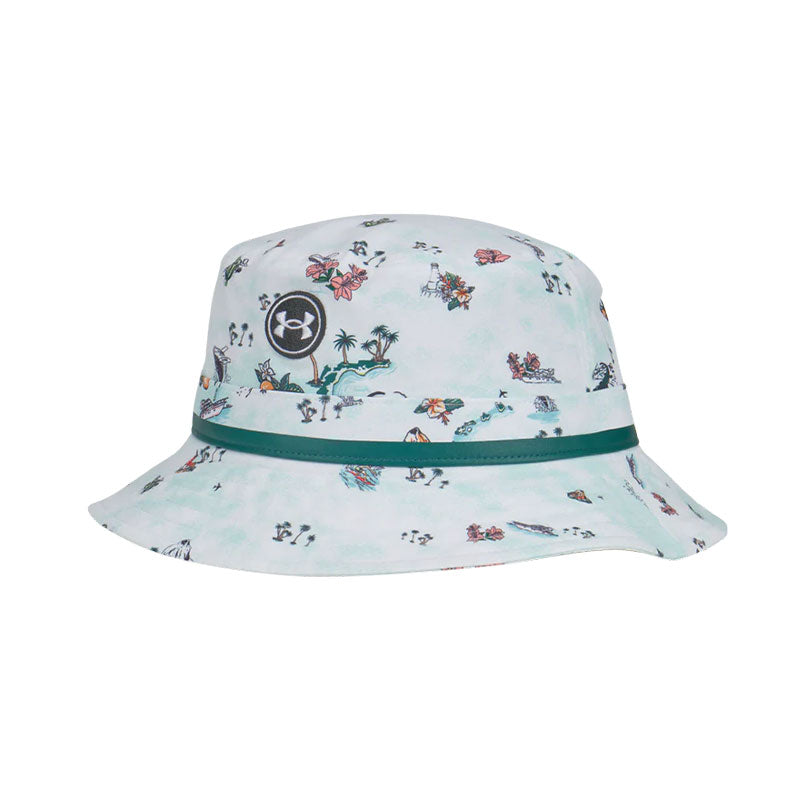 UNDER ARMOUR Driver Unisex Bucket Hat (White/White)