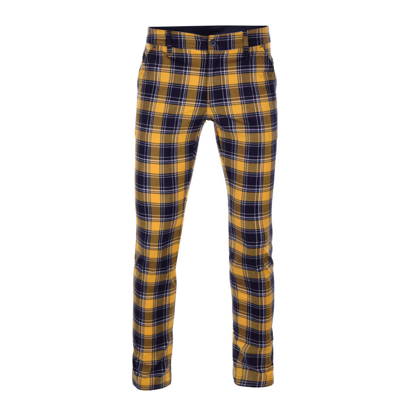 LE COQ SPORTIF GOLF Plaid Women's Pants (Yellow)