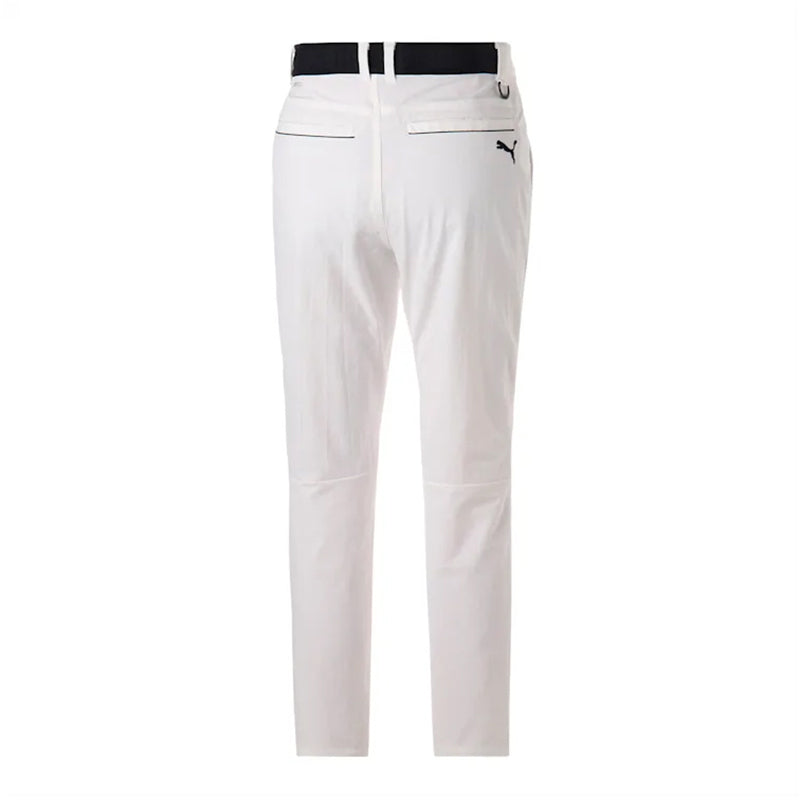 PUMA 4-Way Stretch Print Tapered Men's Pants (Bright White)