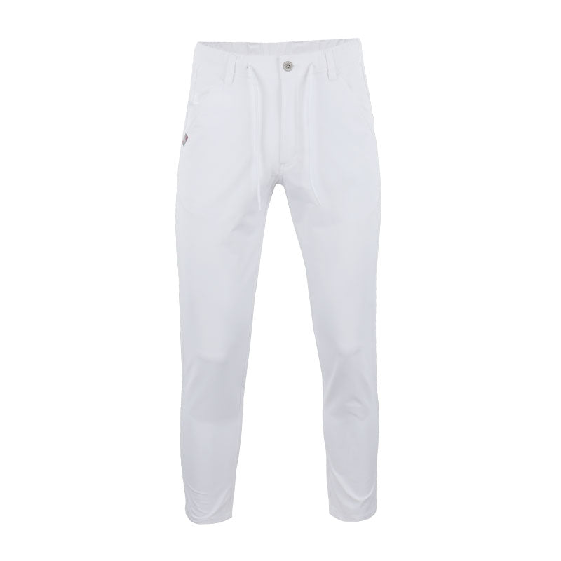 LE COQ SPORTIF GOLF 30th Cotton-Like Men's Jogger Pants (White)