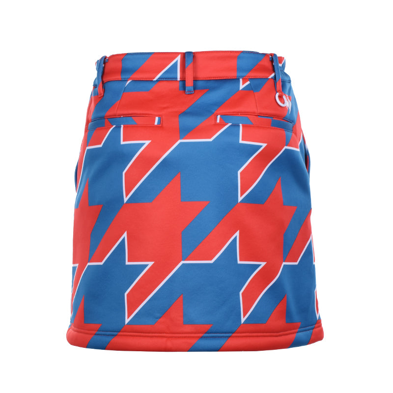LE COQ SPORTIF GOLF Chidori Checkered Women's Skorts (Red)