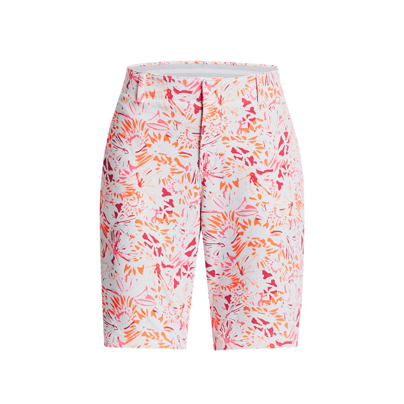 UNDER ARMOUR Links Printed Women's Shorts (White/Orange)